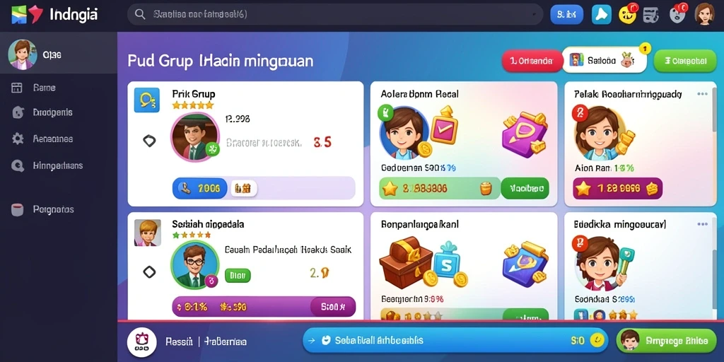Screenshot dari level yang penuh tantangan.