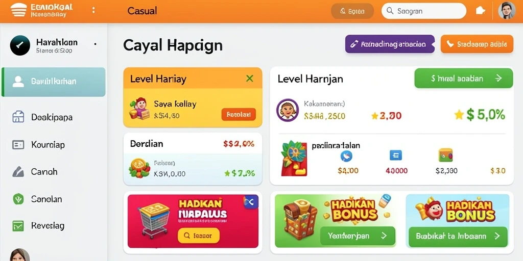 Tema permainan yang beragam dan menarik untuk dieksplorasi.