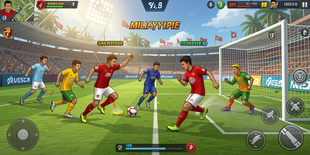 Screenshot memperlihatkan koleksi permainan yang beragam.