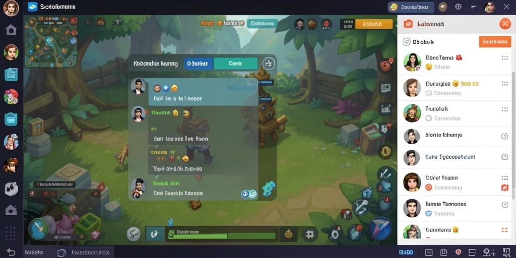 Tangkapan layar menunjukkan interaksi multiplayer yang seru.